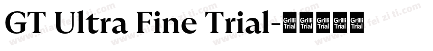 GT Ultra Fine Trial字体转换